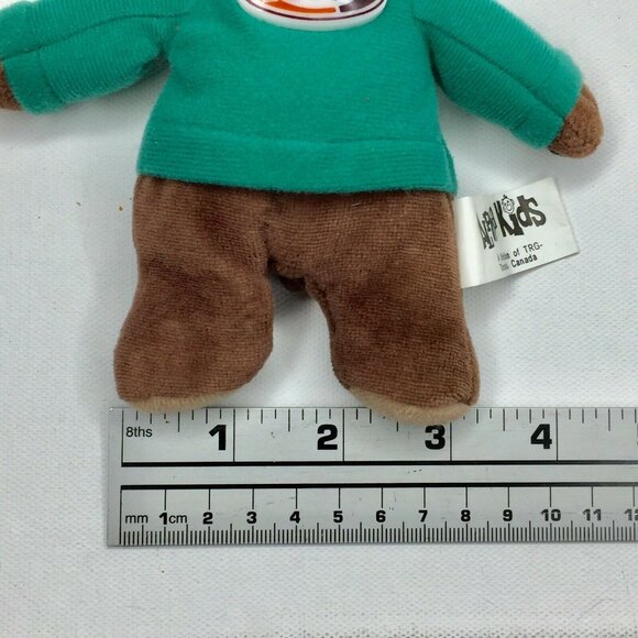 A&W Root Beer 7" Brown Bear Plush Green Sweater Hat Stuffed Animal Plushie - Picture 6 of 7